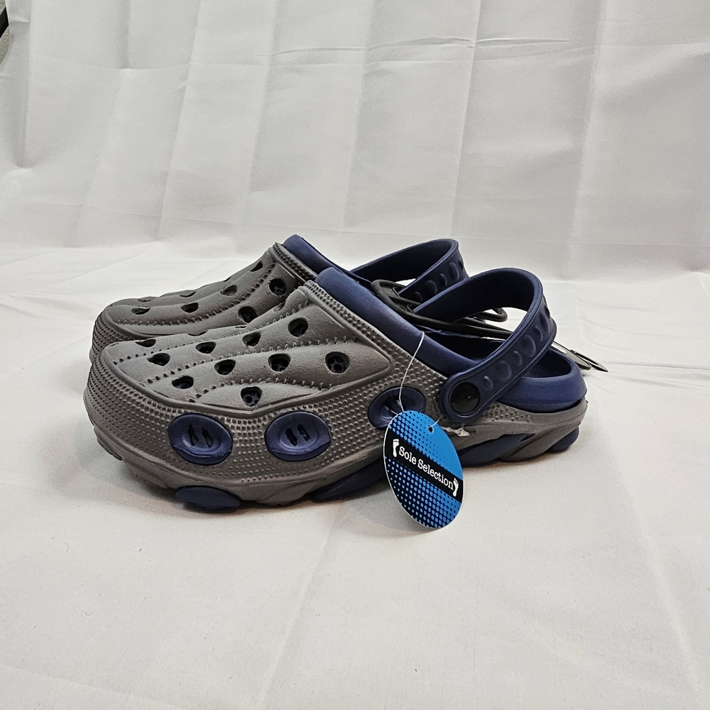 NWT, Men's Clogs 2 Tone Gray Blue Size 7-12 - Picture 4 of 13
